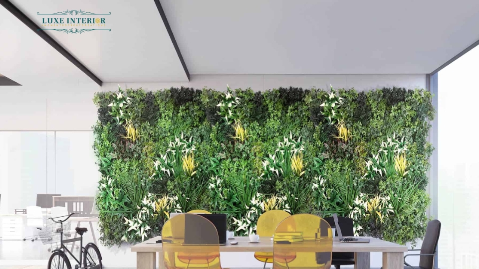 Biophilic Green Walls in Office Interior