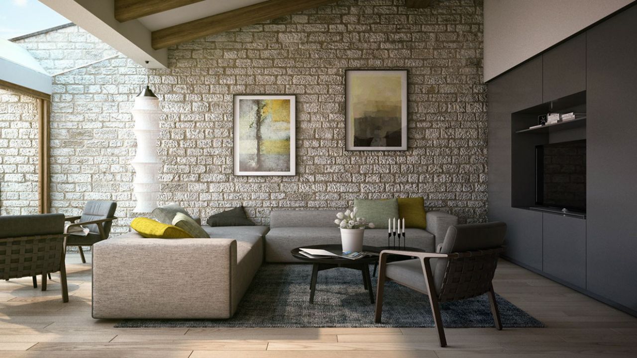 Walls with a Texture in living room